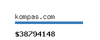 kompas.com Website value calculator