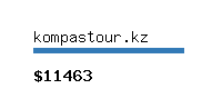 kompastour.kz Website value calculator
