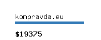 kompravda.eu Website value calculator