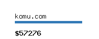 komu.com Website value calculator