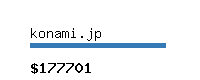 konami.jp Website value calculator
