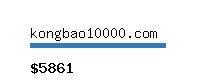kongbao10000.com Website value calculator