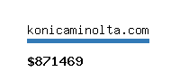 konicaminolta.com Website value calculator
