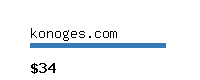 konoges.com Website value calculator