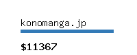konomanga.jp Website value calculator
