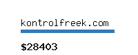 kontrolfreek.com Website value calculator