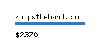 koopatheband.com Website value calculator