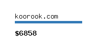koorook.com Website value calculator