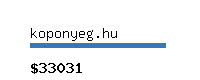 koponyeg.hu Website value calculator