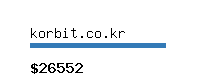 korbit.co.kr Website value calculator