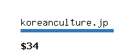 koreanculture.jp Website value calculator