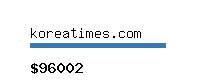 koreatimes.com Website value calculator