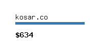 kosar.co Website value calculator