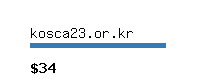 kosca23.or.kr Website value calculator