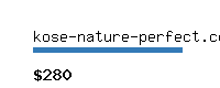 kose-nature-perfect.com Website value calculator
