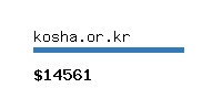 kosha.or.kr Website value calculator