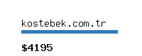 kostebek.com.tr Website value calculator