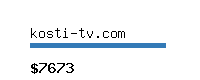 kosti-tv.com Website value calculator