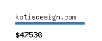 kotisdesign.com Website value calculator