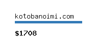 kotobanoimi.com Website value calculator