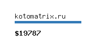 kotomatrix.ru Website value calculator