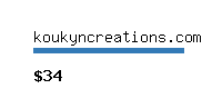 koukyncreations.com Website value calculator