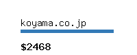koyama.co.jp Website value calculator