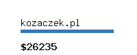 kozaczek.pl Website value calculator