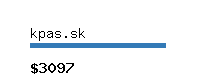 kpas.sk Website value calculator