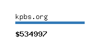 kpbs.org Website value calculator