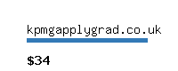 kpmgapplygrad.co.uk Website value calculator