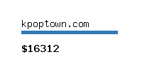 kpoptown.com Website value calculator
