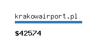 krakowairport.pl Website value calculator