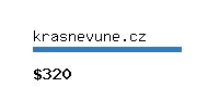 krasnevune.cz Website value calculator