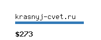 krasnyj-cvet.ru Website value calculator