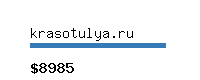 krasotulya.ru Website value calculator