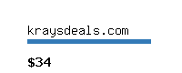 kraysdeals.com Website value calculator