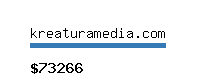 kreaturamedia.com Website value calculator