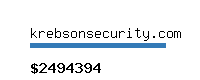 krebsonsecurity.com Website value calculator