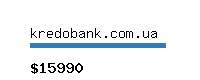 kredobank.com.ua Website value calculator