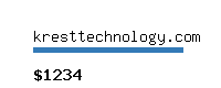 kresttechnology.com Website value calculator