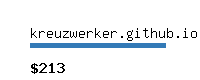 kreuzwerker.github.io Website value calculator