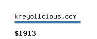 kreyolicious.com Website value calculator