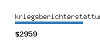 kriegsberichterstattung.com Website value calculator