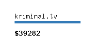 kriminal.tv Website value calculator