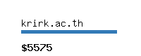 krirk.ac.th Website value calculator