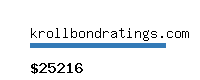 krollbondratings.com Website value calculator