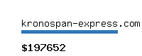 kronospan-express.com Website value calculator