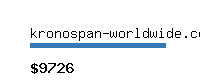 kronospan-worldwide.com Website value calculator