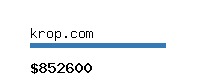 krop.com Website value calculator